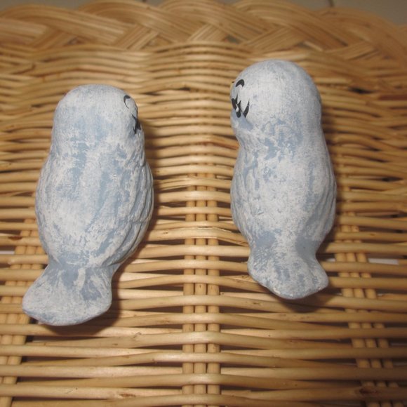 Lot 2 pc Special Bird Figurines Clay Mini Vintage 1980`s - Picture 2 of 8